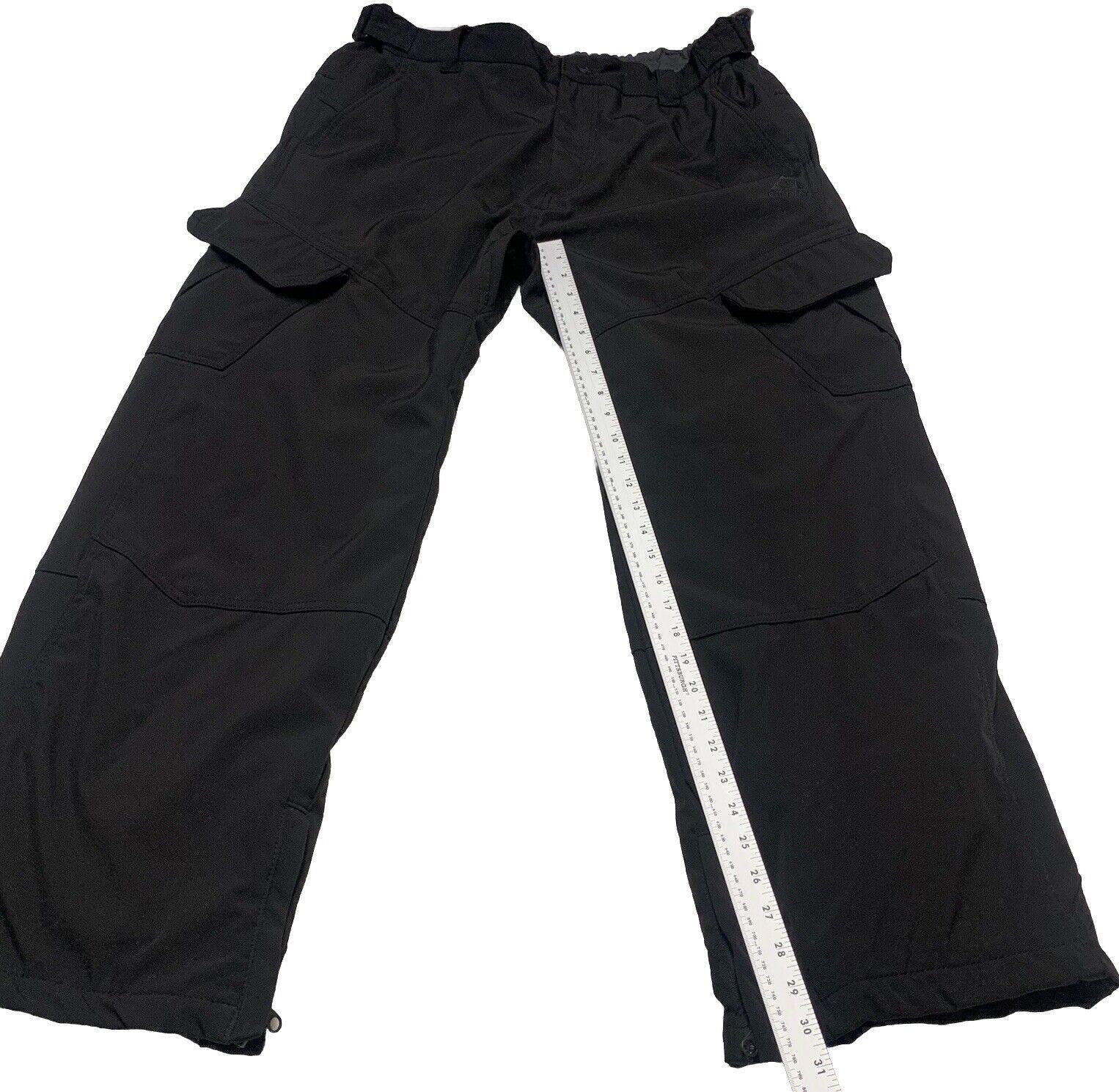Pantalones de esquí Gerry Snow negros XL EG con forro polar y bolsillos elásticos, cintura ajustable