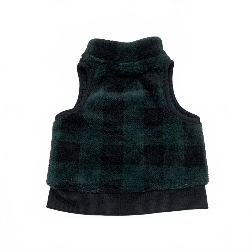 Chaleco polar a cuadros verde unisex Emporio Baby 0-3 meses