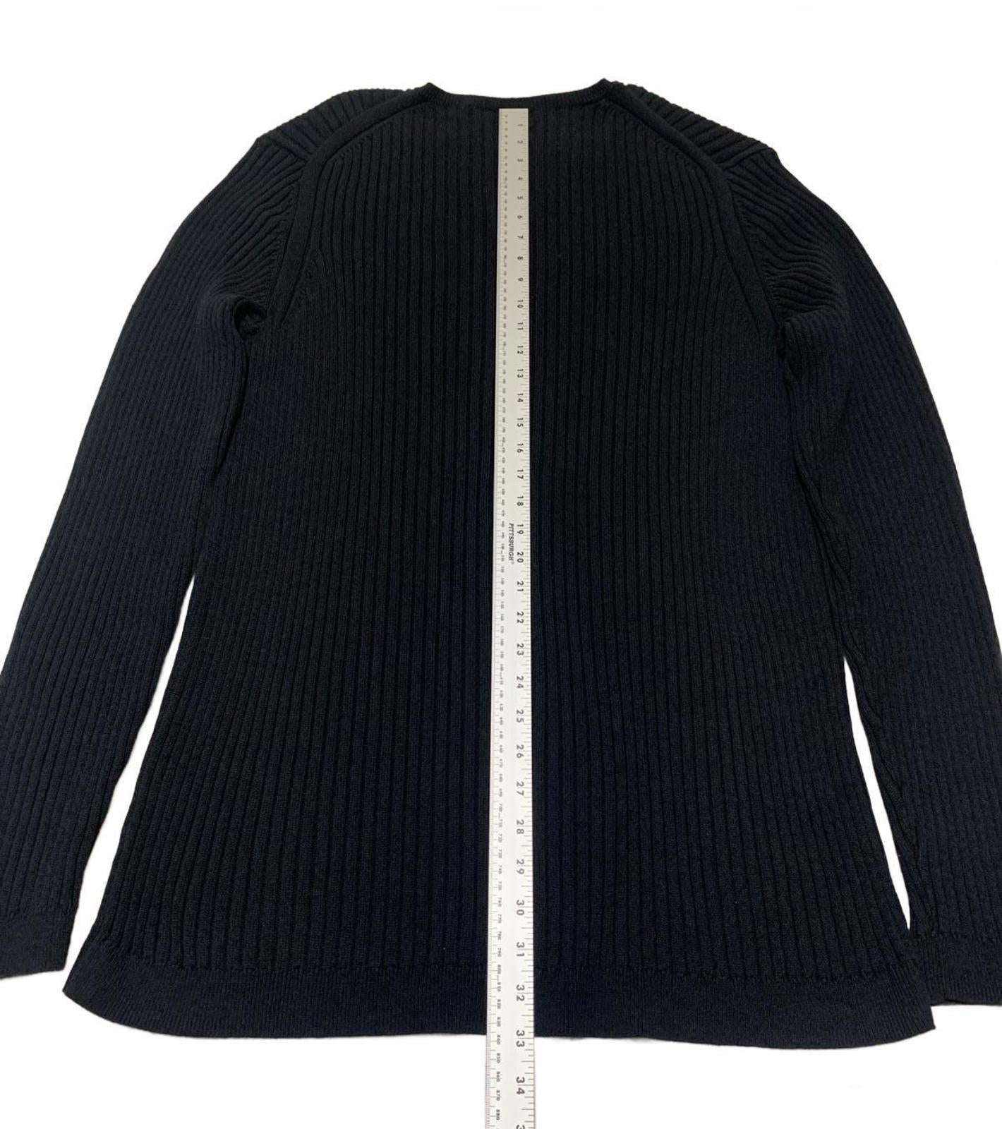 Suéter de punto acanalado negro de manga larga, talla XXL, para hombre de Gap, 100 % algodón, nuevo