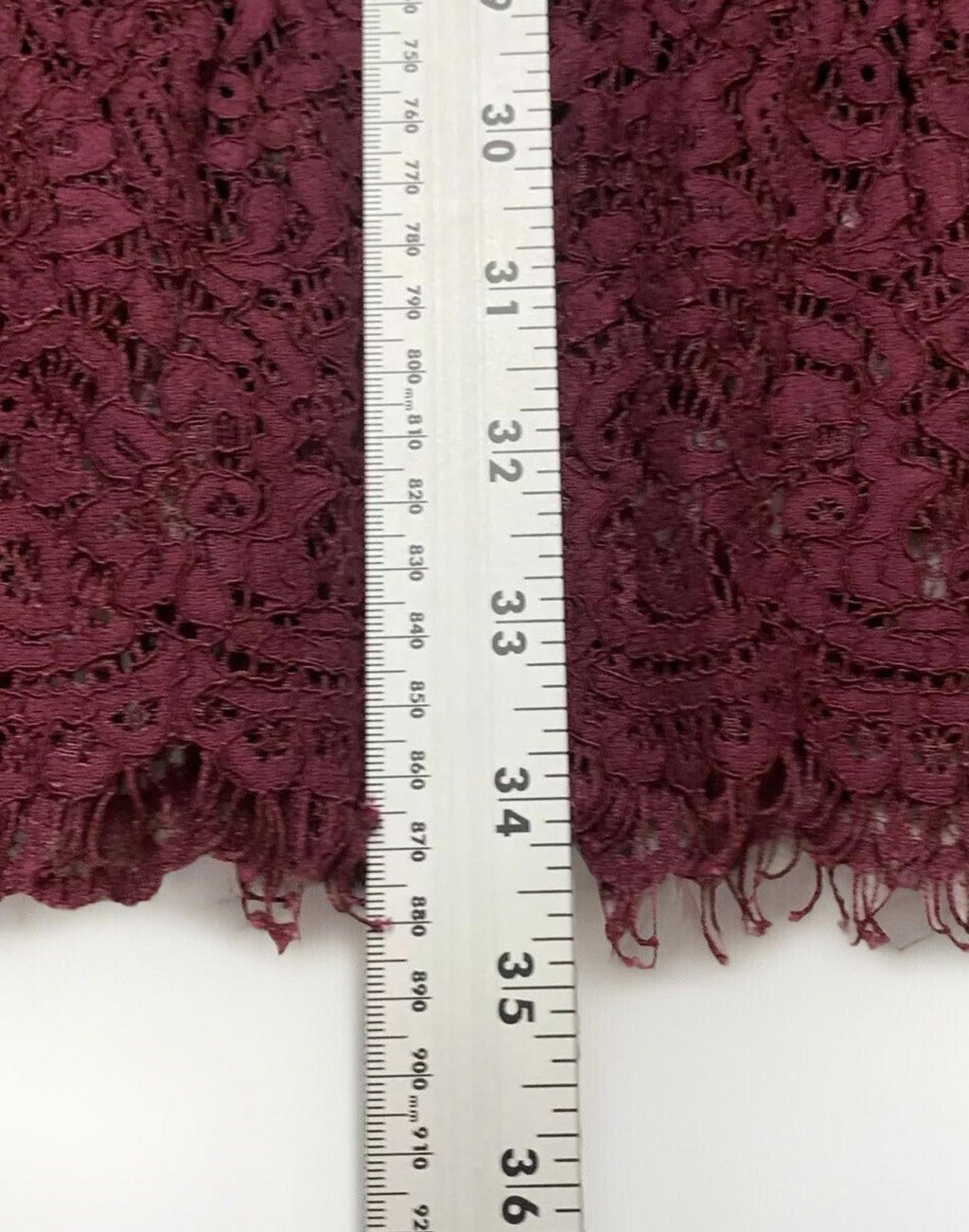 Vestido estilo imperio con encaje burdeos, talla 00P de Banana Republic Juniors