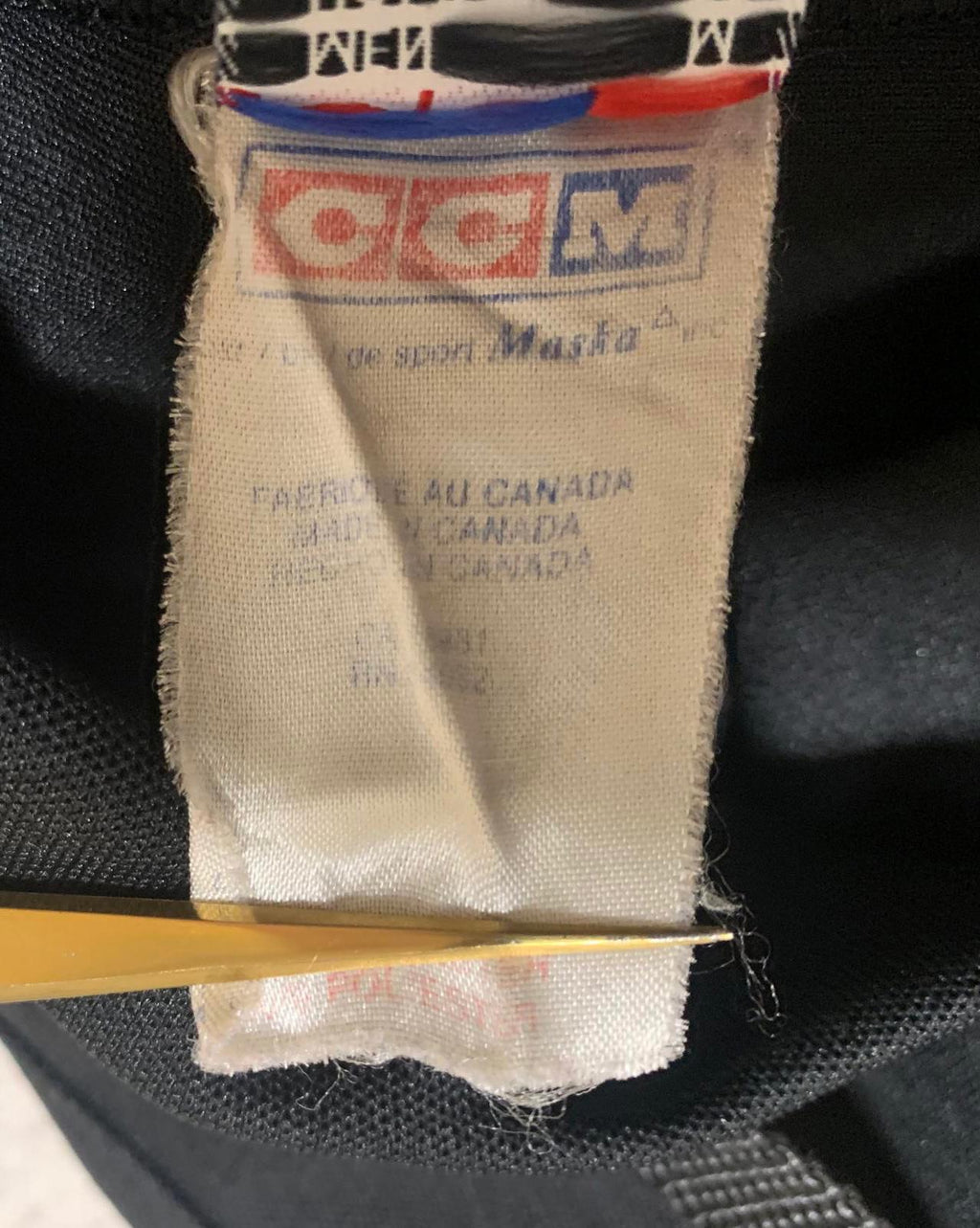 Vintage CCM Hockey Referee Pants Size M Black Canada