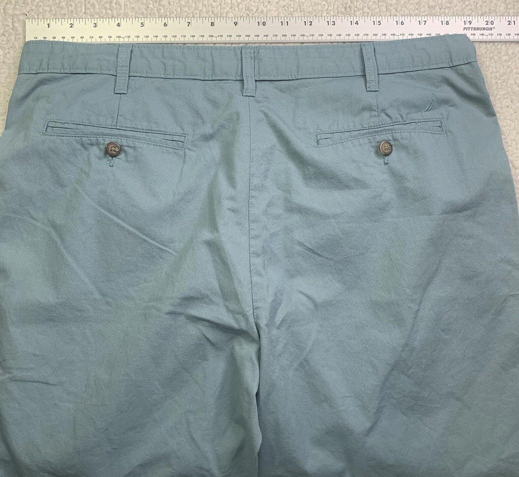 Pantalones Nautica para hombre, talla 38W 32L, pana fina, azul claro