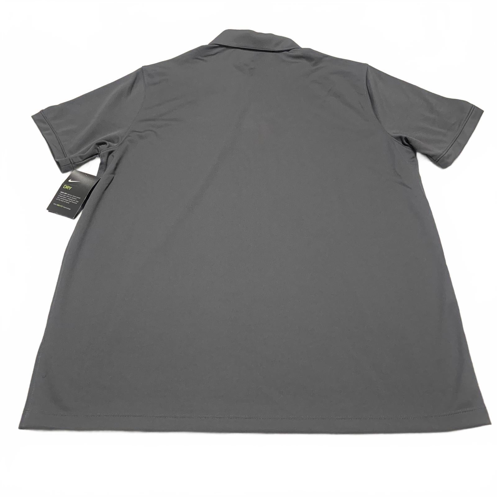 Polo Nike Dri-FIT gris con logotipo MK Illuminated