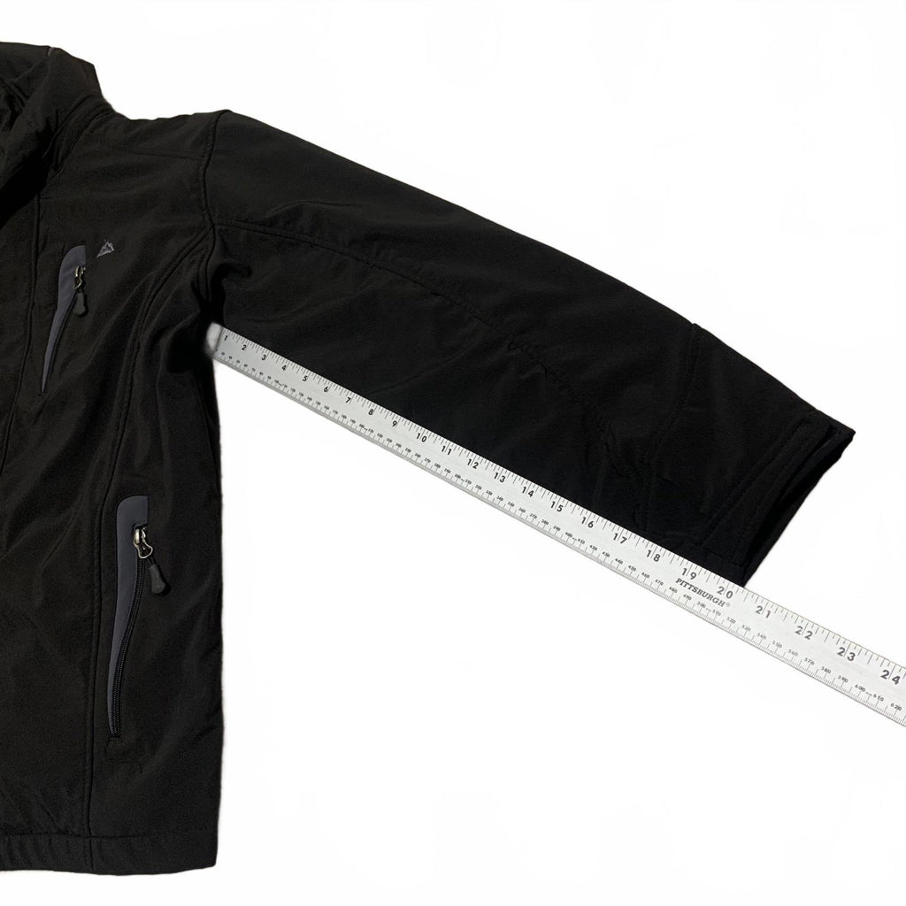 Chaqueta utilitaria negra Snozu Performance para hombre, talla M, con capucha y cremallera, 4 bolsillos