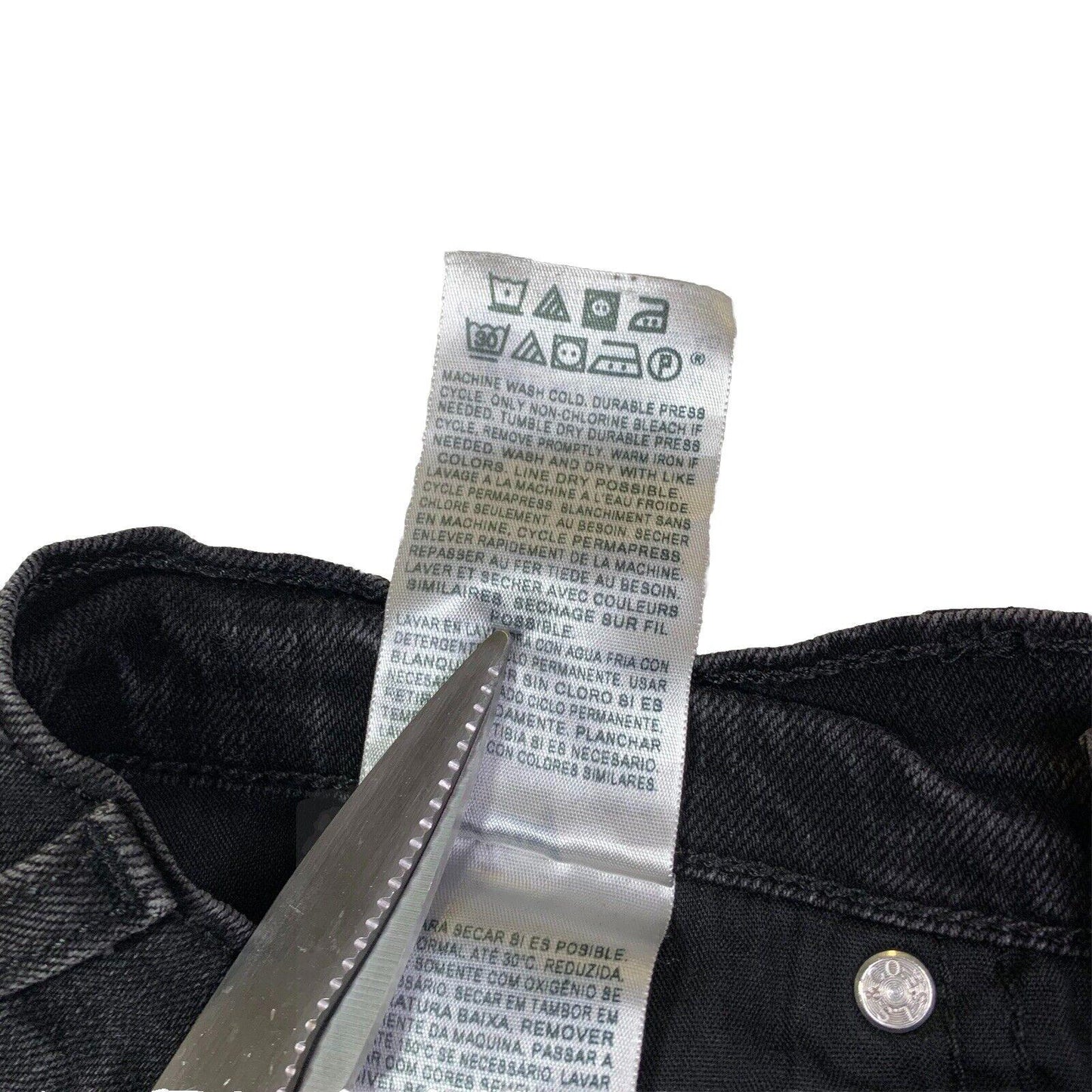 Levis 524 Jeans Girls 5 S/C Black Super low Skinny  Stretch