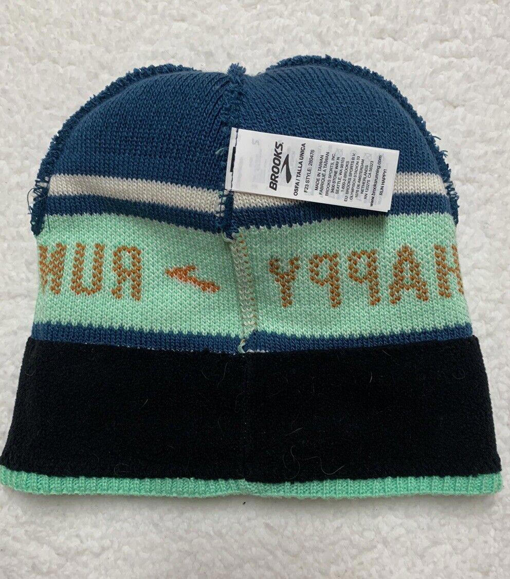 Gorro unisex Brooks Heritage Run Happy con pompón, ropa deportiva para esquí de invierno OSFA