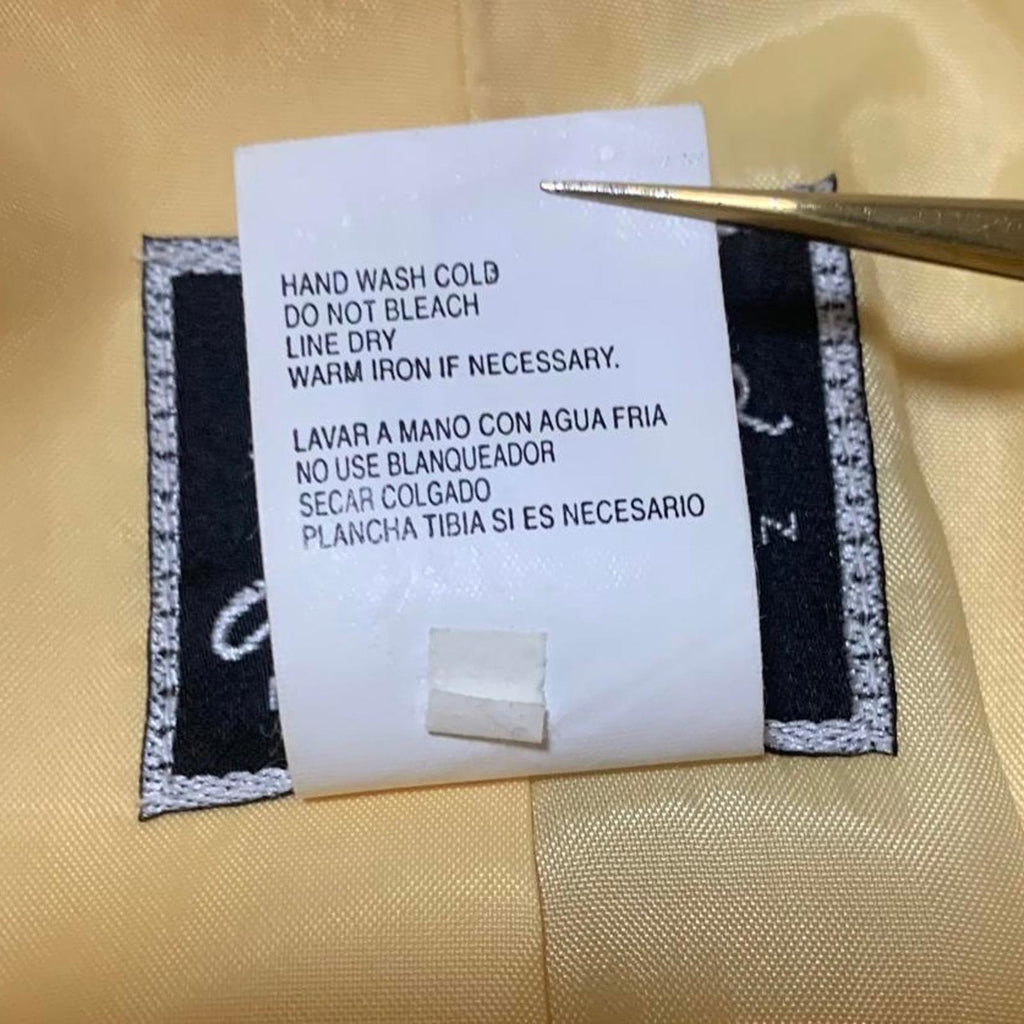 Chaqueta amarilla con botones y diseño enrejado de Lennie Woman para Nina Leonard, talla 16W, para mujer