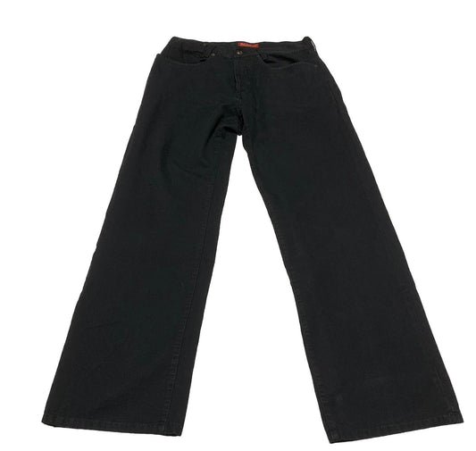 Ben Sherman Jeans Men’s Sz W34 Black Button Fly 34 x 32 Actual Made in Italy