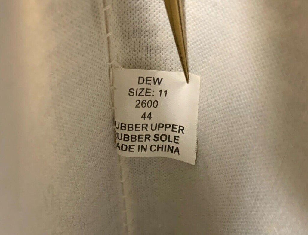 DEW Rubber Sole Rain Women's Boots Sz 11 Shiny Black Ankle Height Buckle Pull-on