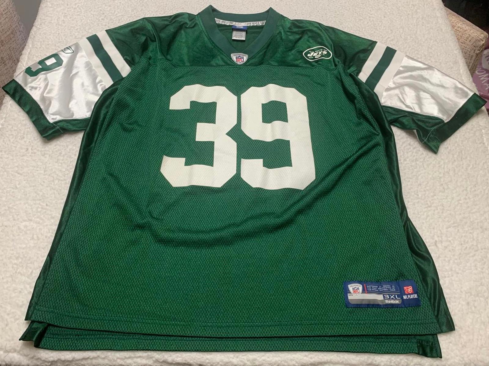 VTG Reebok NY Jets Esposito Jersey #39 3XL Green