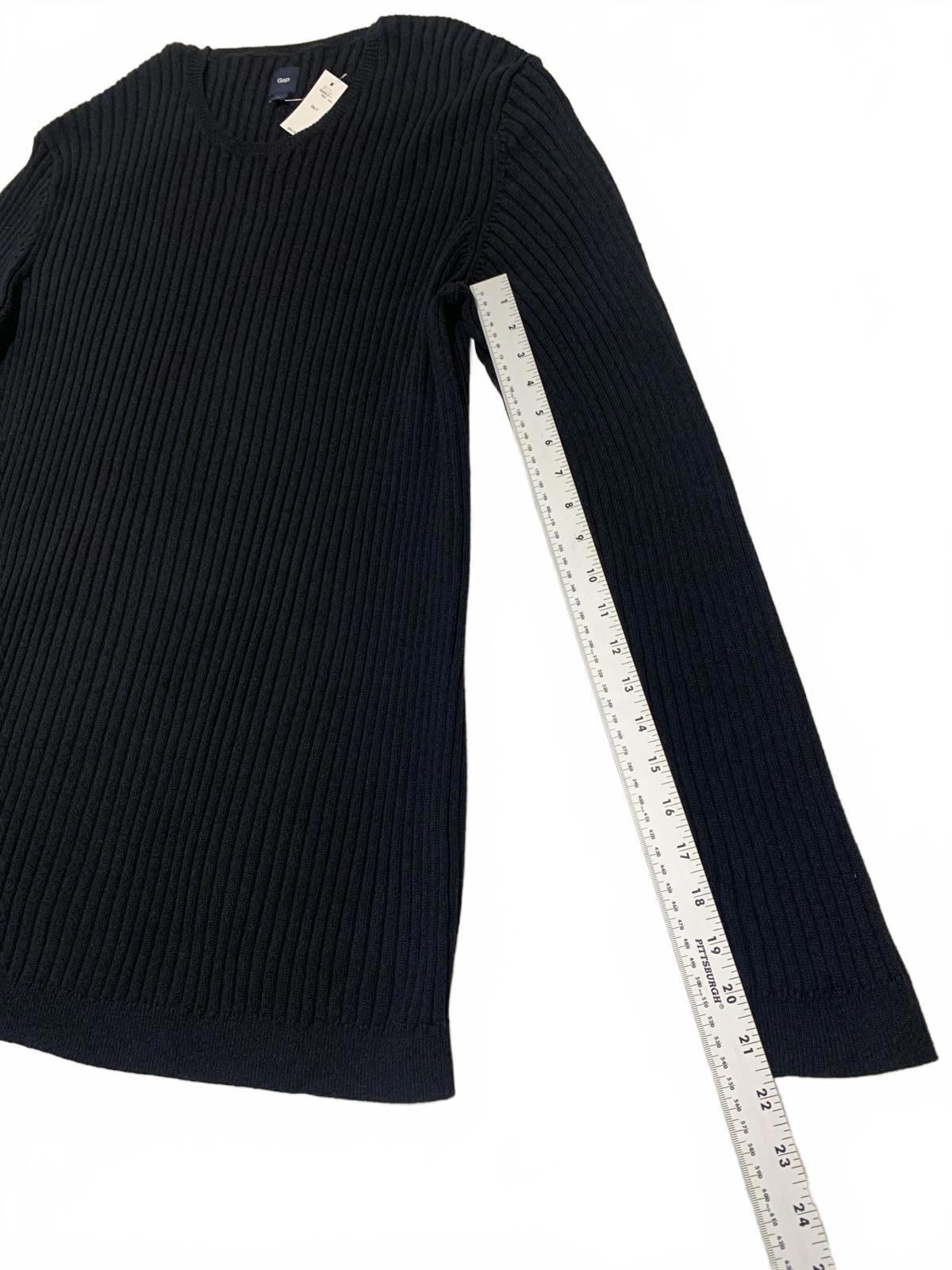 Suéter de punto acanalado negro de manga larga, talla XXL, para hombre de Gap, 100 % algodón, nuevo