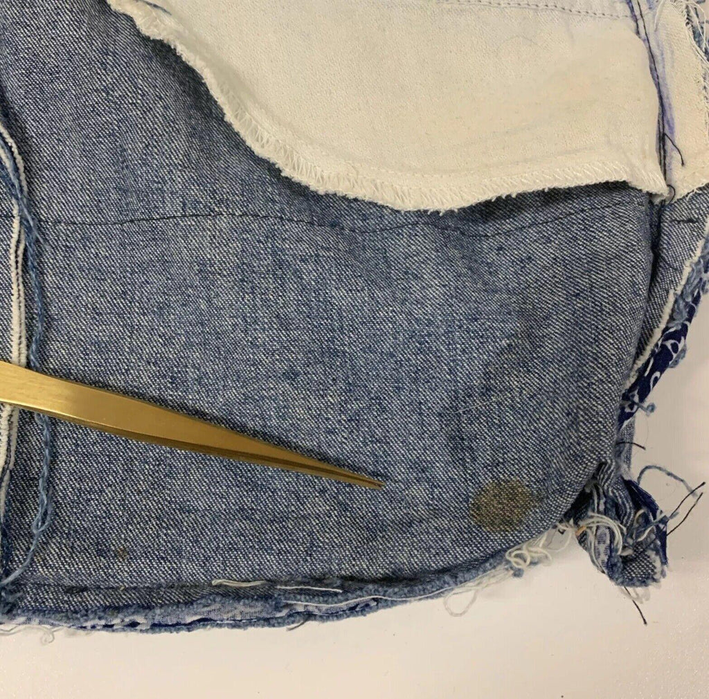 Guess Jeans Authentic Indigo Denim Tote Youth Shoulder Bag Handcrafted Vintage