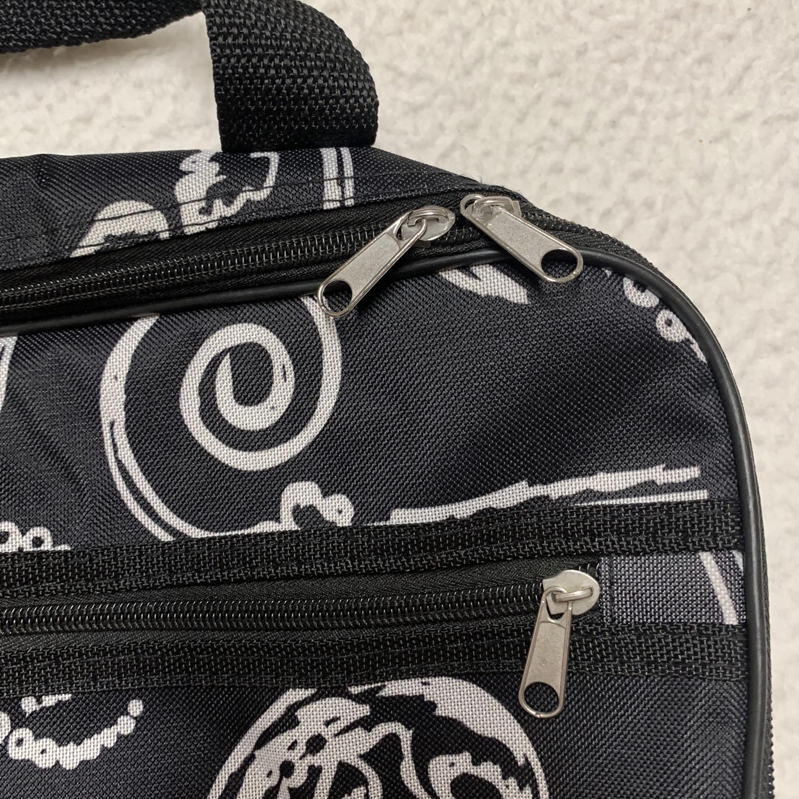 Bolsa para bandeja de comida caliente con diseño floral negro Home Essentials