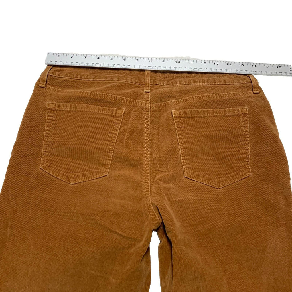 Pantalones de pana Bandolino para mujer, talla 12, marrón, estilo Mandie, pierna recta