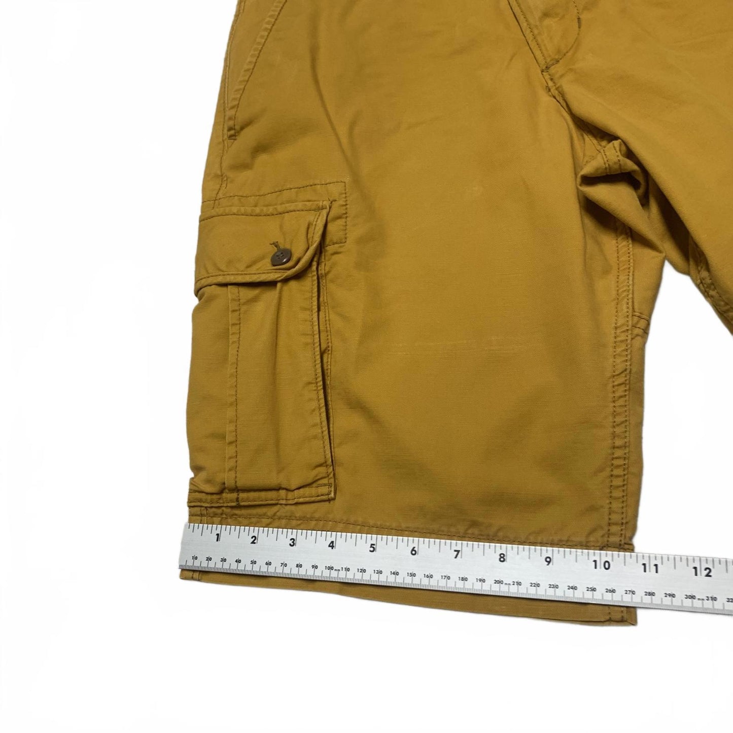 Gap Men's Sz 32 Yellow Cargo Shorts Casual Comfort W33 Gold