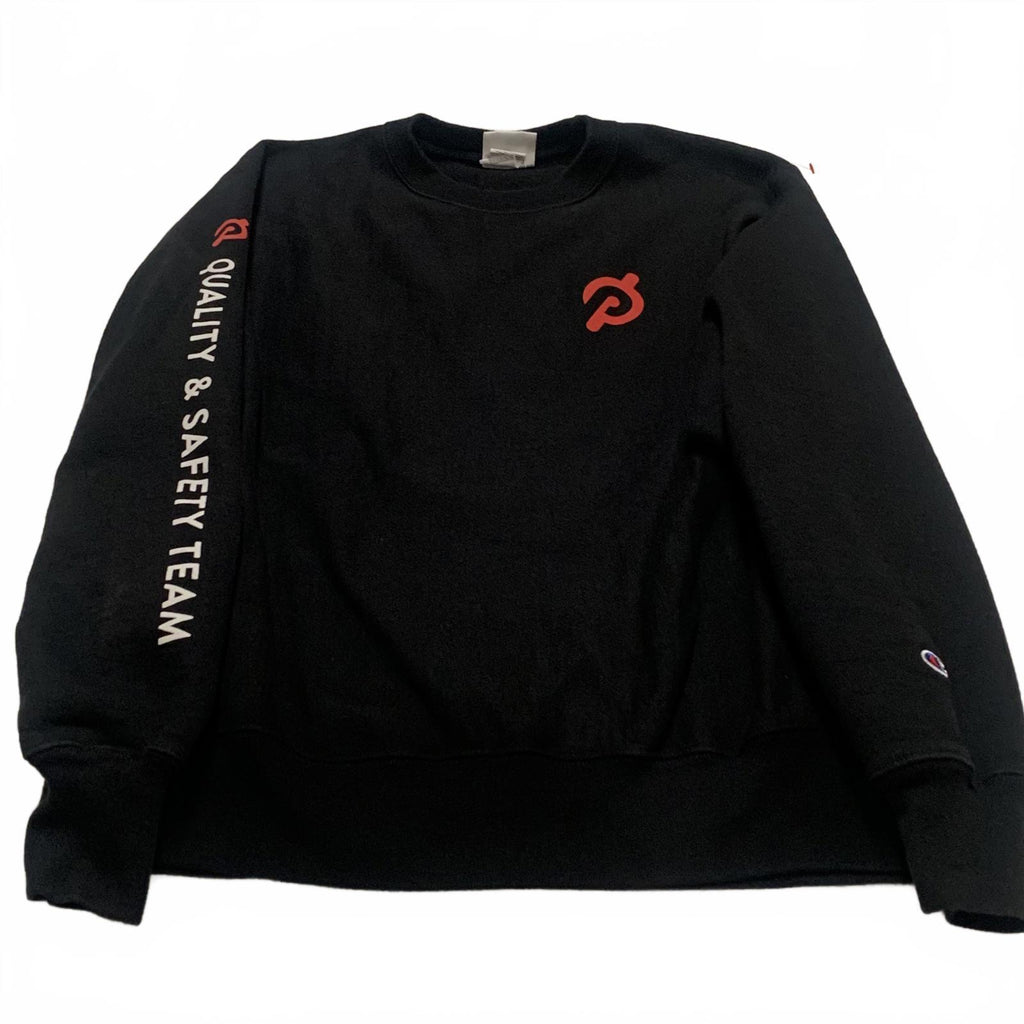 Sudadera Champion Reverse Weave unisex, talla grande, negra