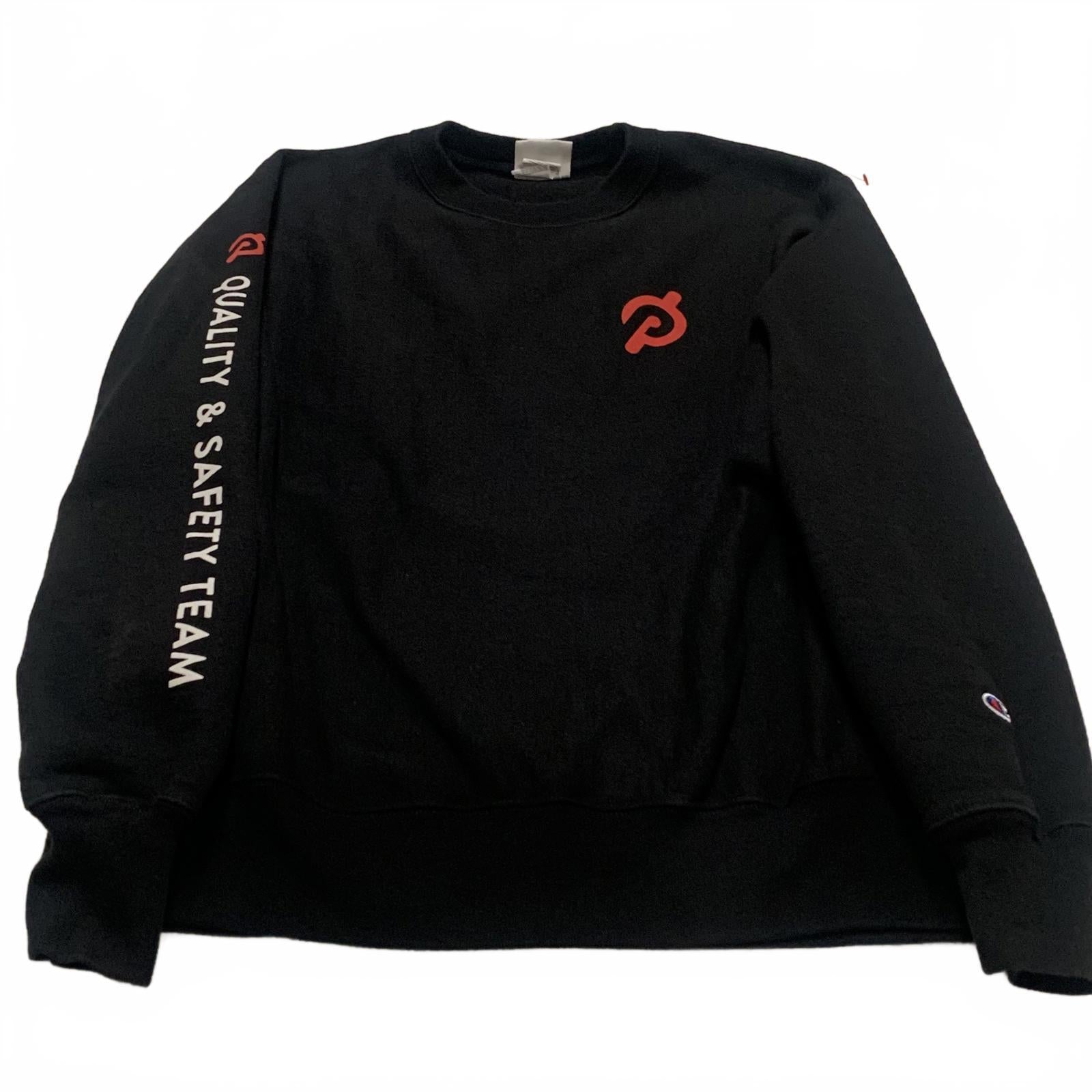 Sudadera Champion Reverse Weave unisex, talla grande, negra