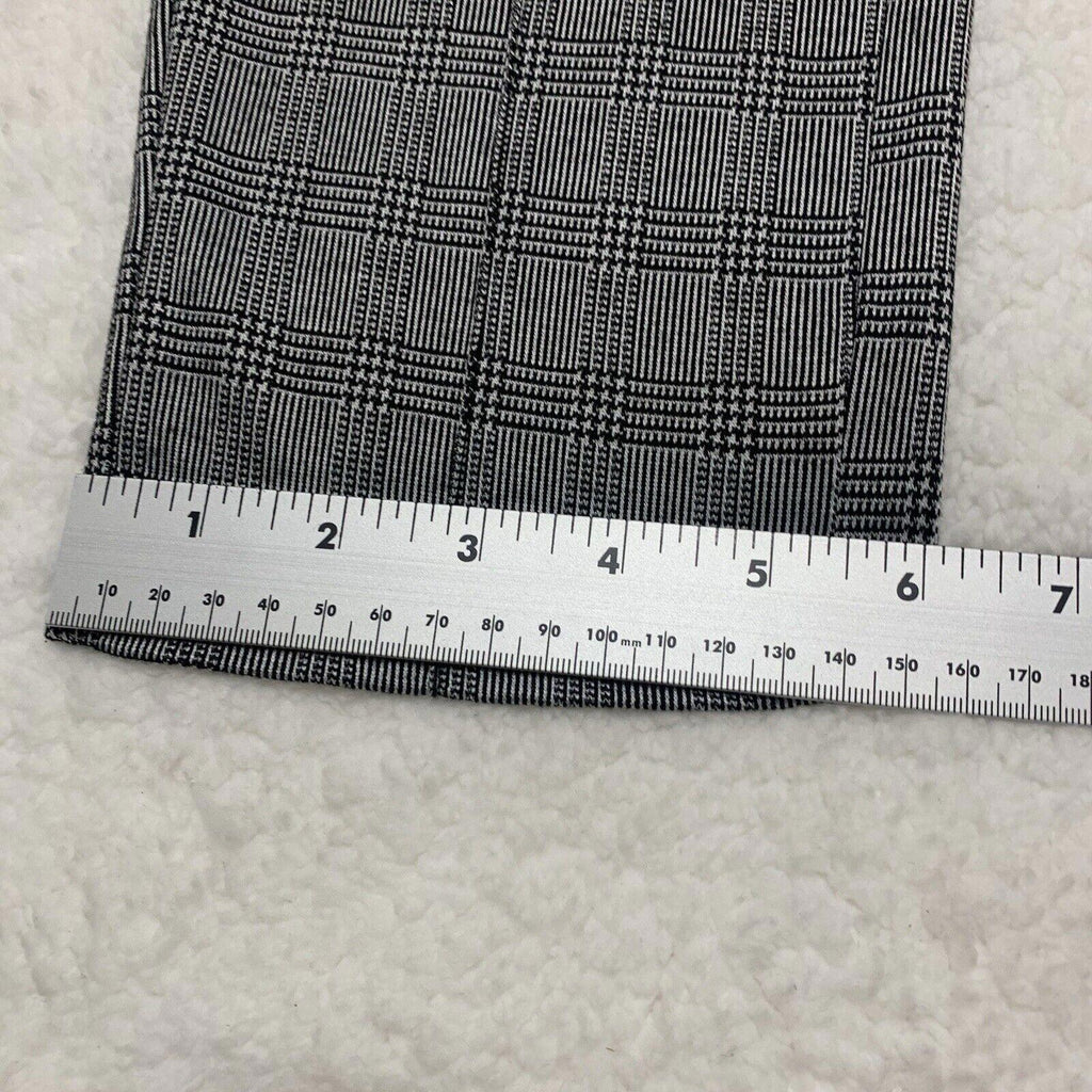 Pantalones Maze Collection para mujer, talla 3X, negros, a cuadros, elásticos y cosidos