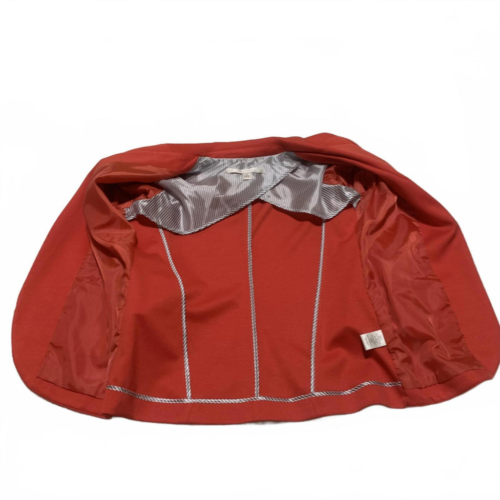 Chaqueta elástica con mangas 3/4 y abertura frontal para mujer de LC Lauren Conrad, talla 8