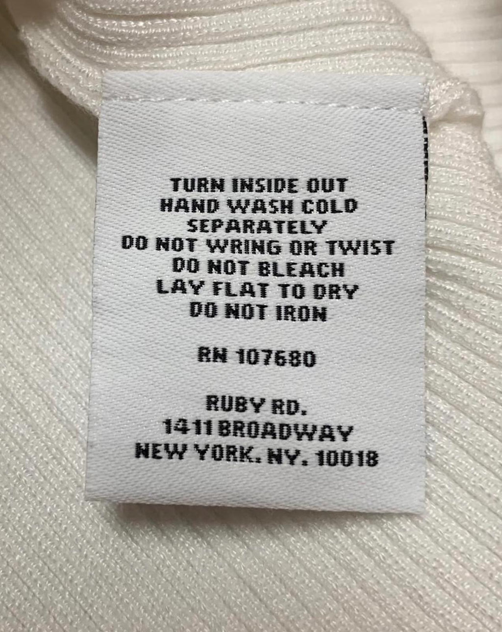 Ruby Rd. Camiseta sin mangas de punto acanalado blanco para mujer, talla XL, escote decorativo