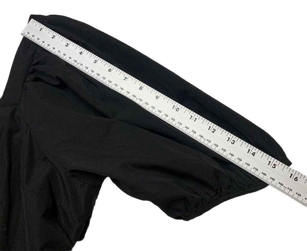 Vestido de verano negro de H&amp;M para mujer, talla grande, con mangas abullonadas y corte en A para vacaciones