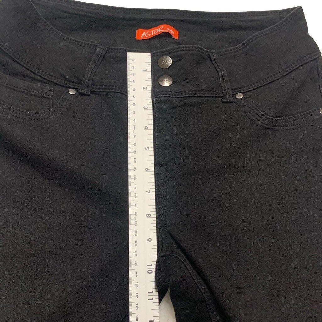 Jeans Astor Denim para niñas talla 13 negros de corte recto para jóvenes