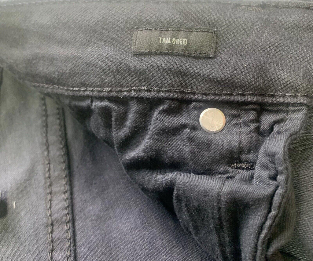 Vaqueros Bonobos para hombre, 31/30, negros, ajustados, de pierna recta y elásticos