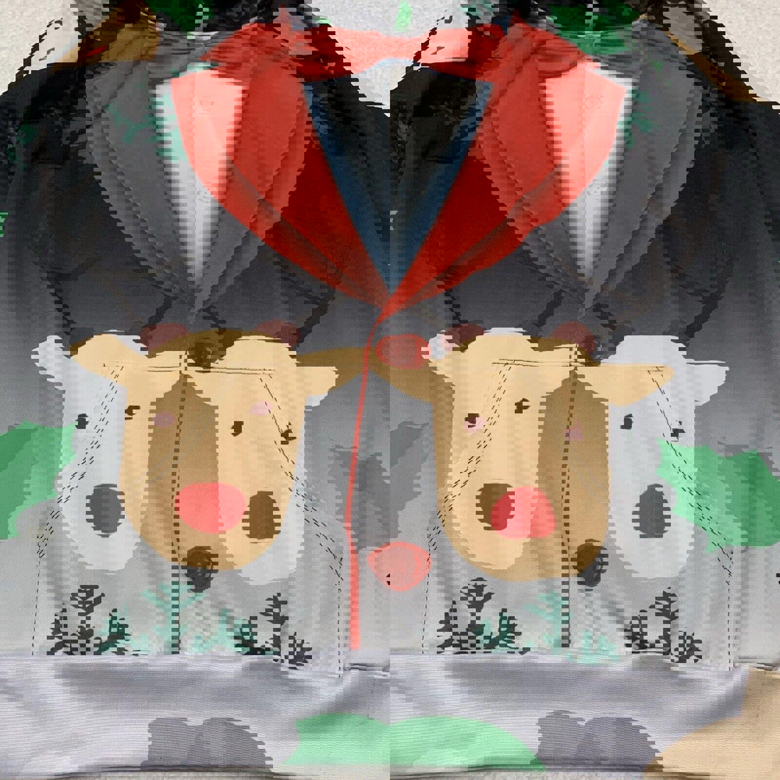 Suéter feo de esmoquin extragrande de John Hancock para hombre, sudadera navideña con capucha