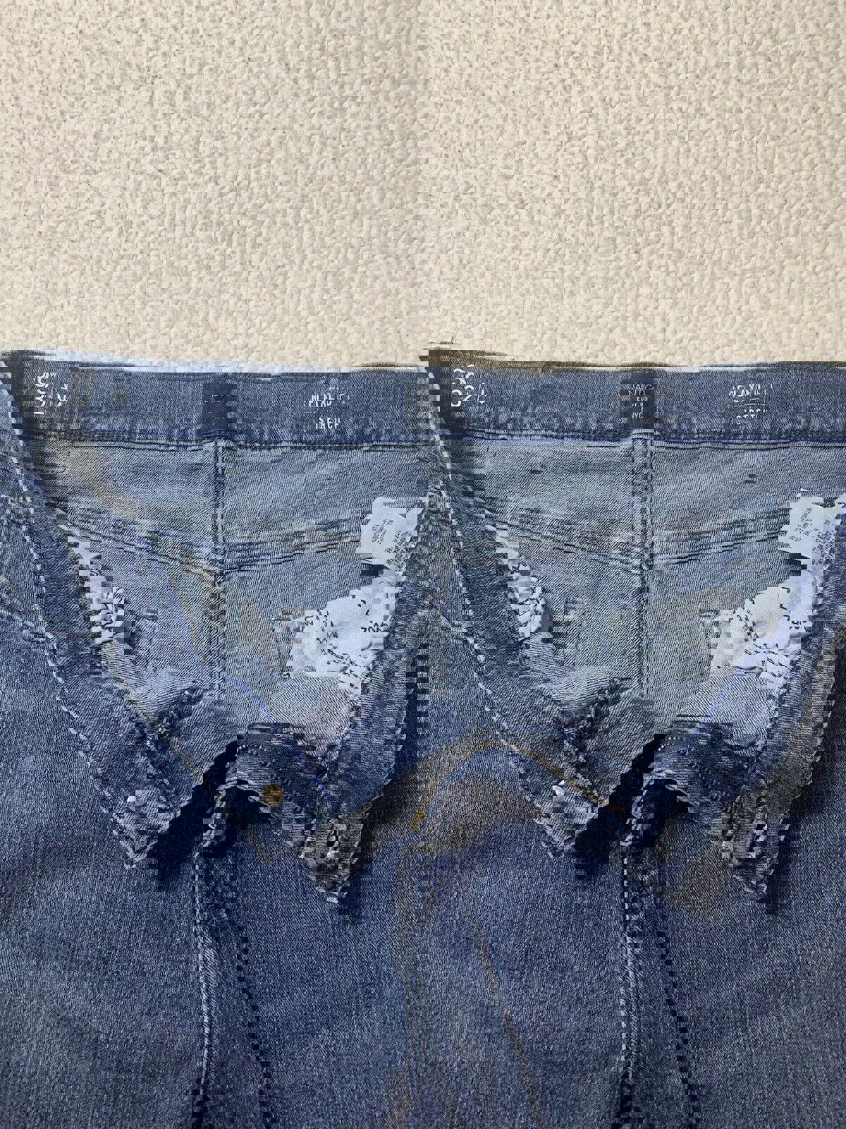 Nautica Jeans para hombre, talla W38 32L, corte relajado, azul elástico