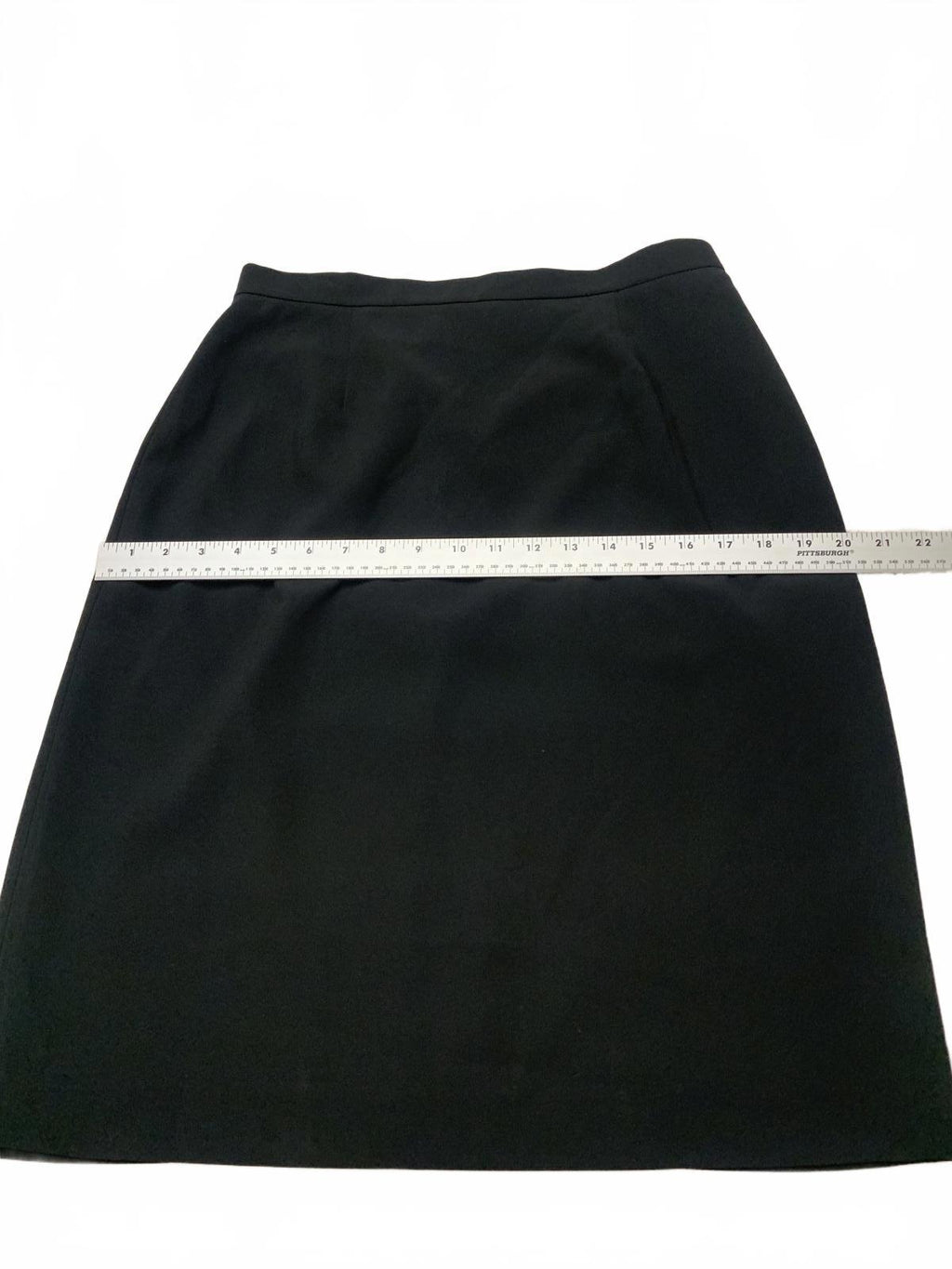 Falda tubo negra Vintage Jones New York Platinum para mujer, talla 12, W30