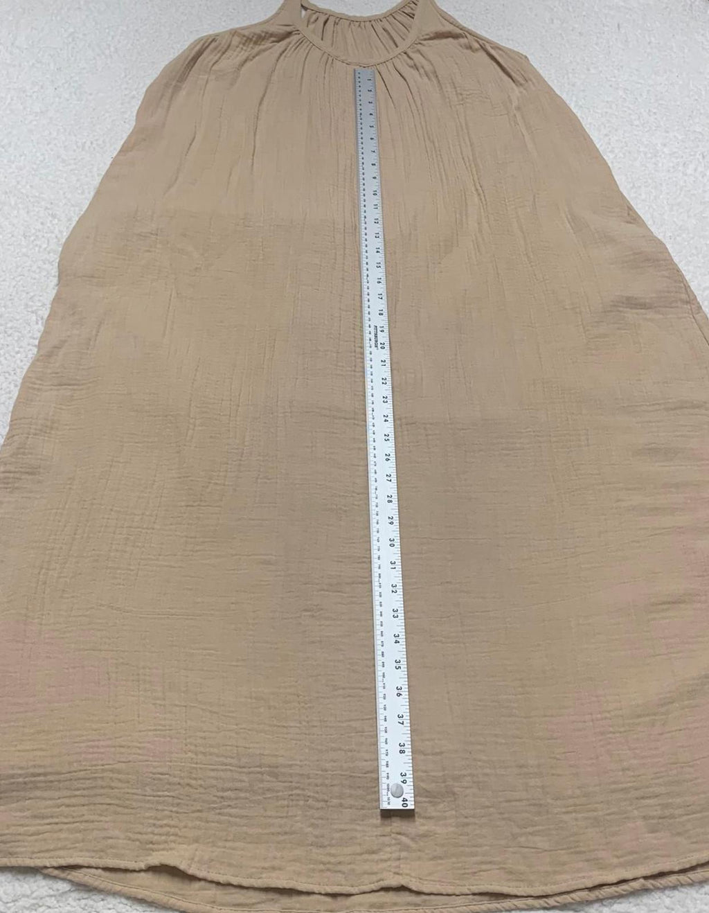 Vestido largo informal de algodón beige para mujer, talla grande, de Universal Threads Goods Co.