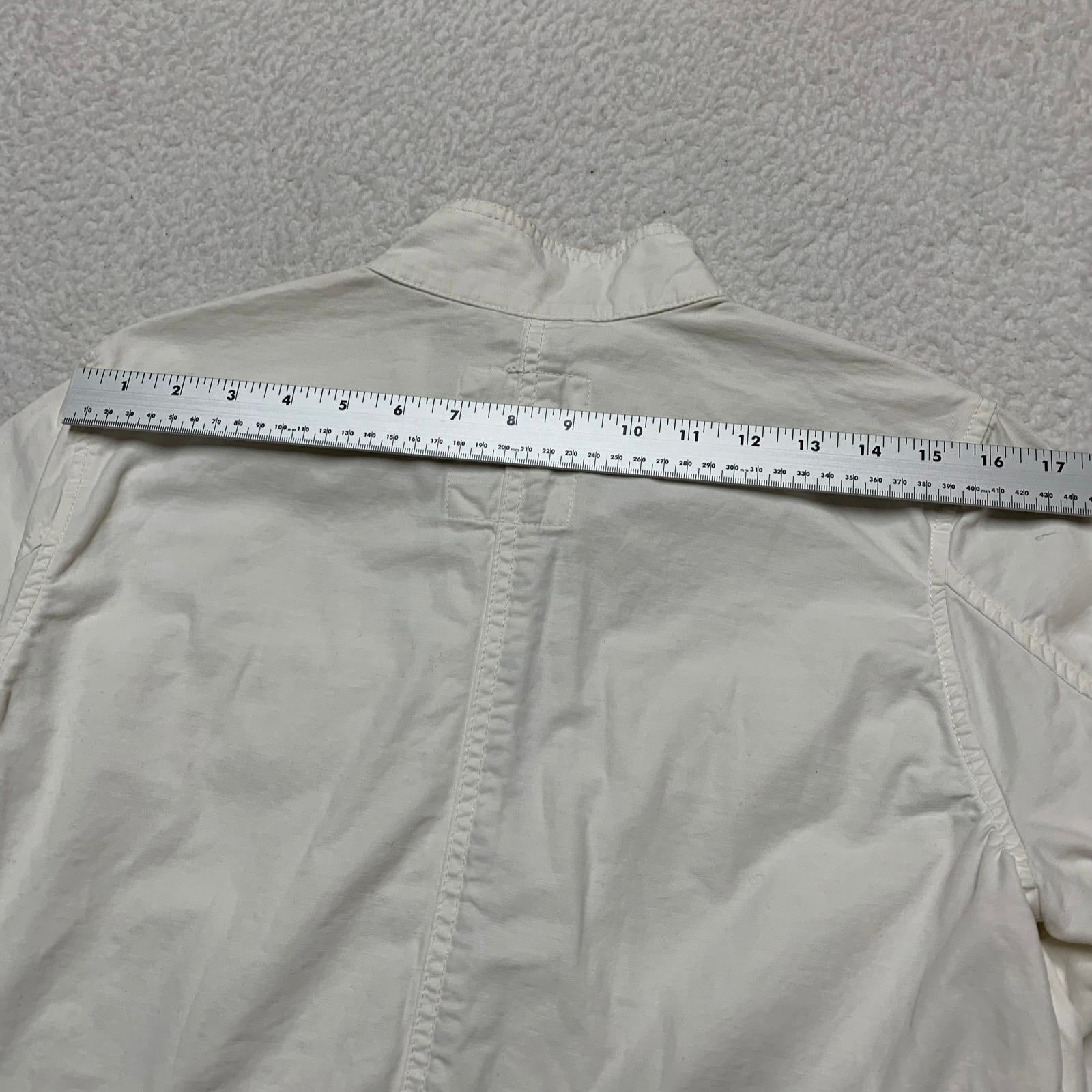 Chaqueta utilitaria ligera de algodón color blanco roto para mujer de GAP, talla mediana