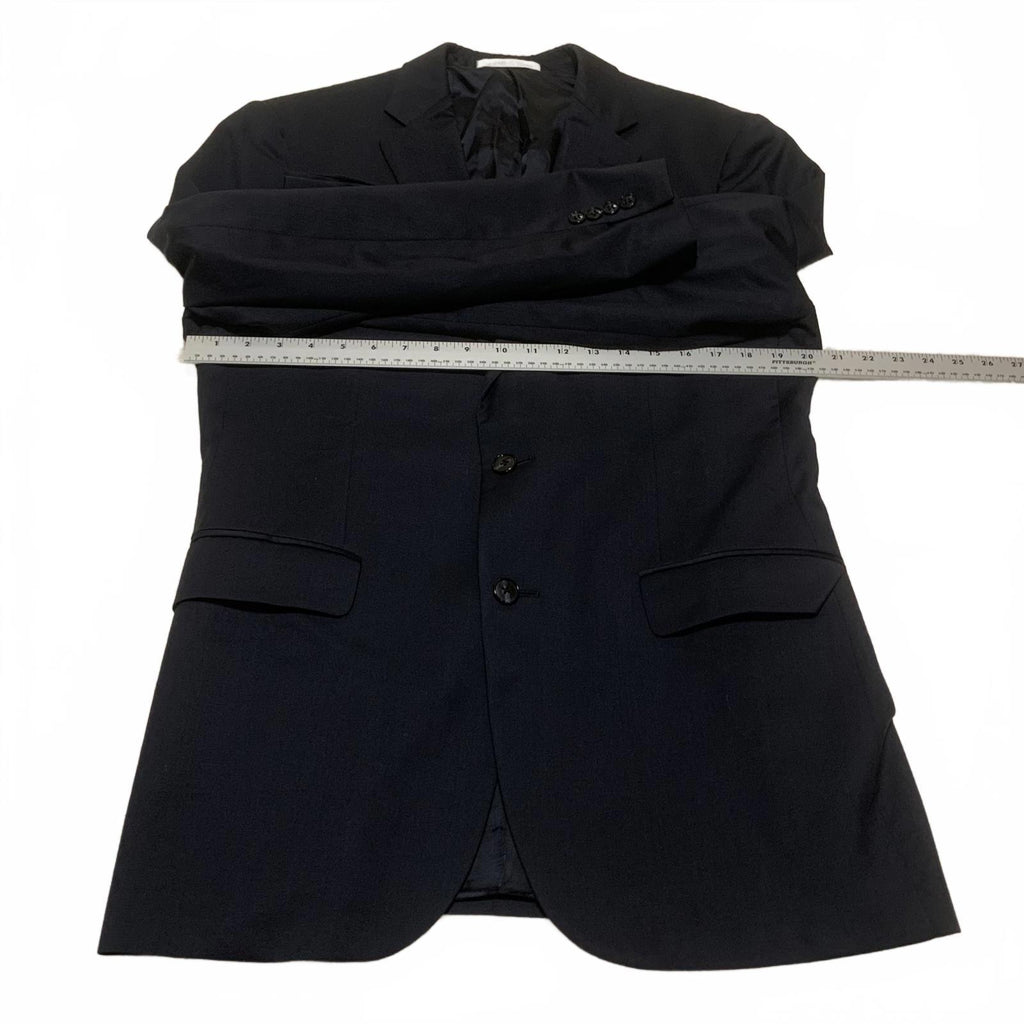 Abrigo blazer de lana negro Joseph Abboud para hombre, talla 40L, VTG, fabricado en EE. UU., Super 120s