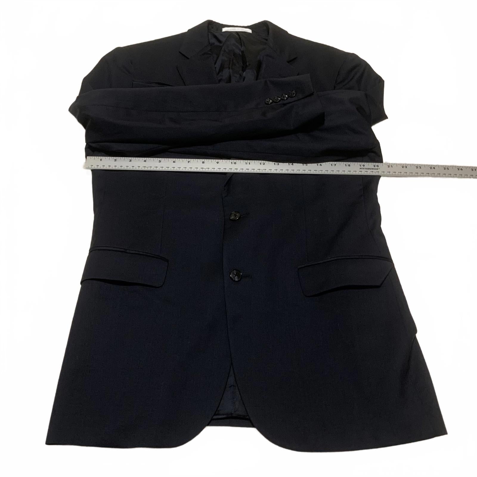 Abrigo blazer de lana negro Joseph Abboud para hombre, talla 40L, VTG, fabricado en EE. UU., Super 120s