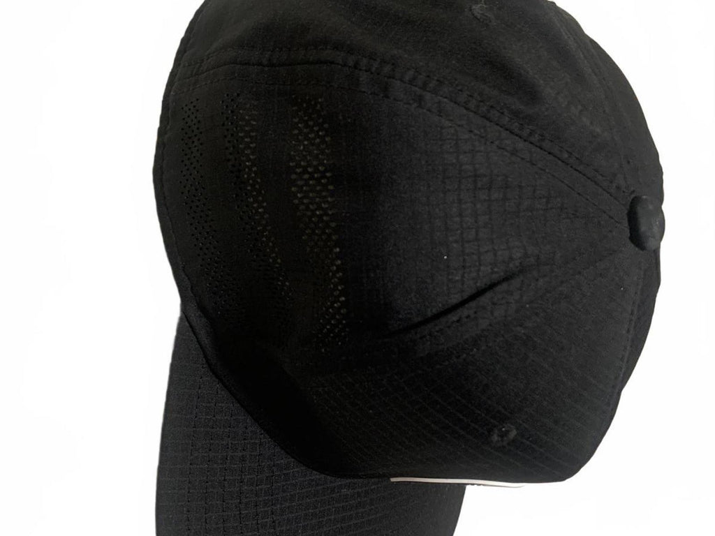 Gorra de béisbol negra con parche del logotipo de Adidas OSFA para hombre