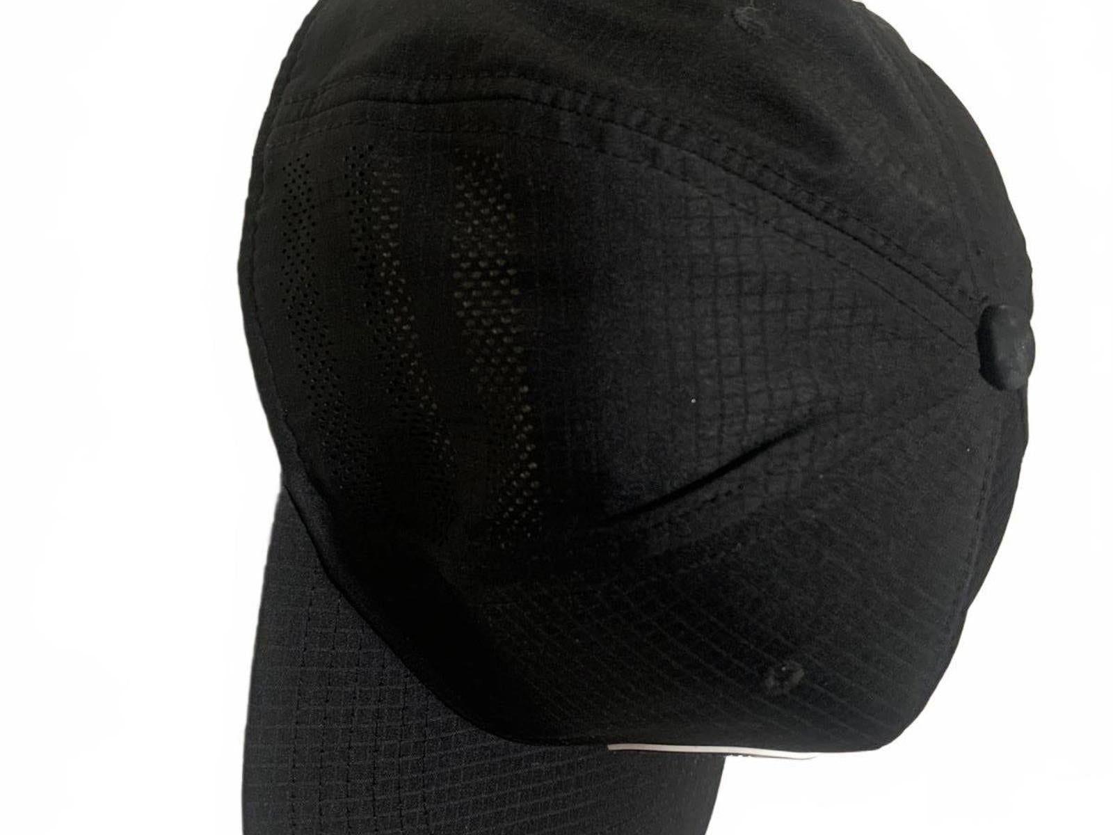 Gorra de béisbol negra con parche del logotipo de Adidas OSFA para hombre
