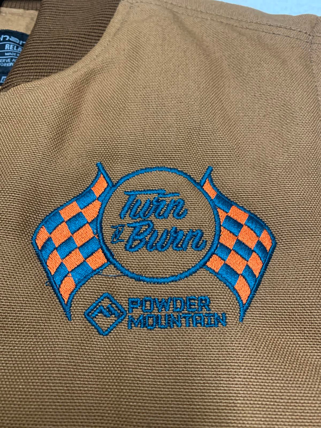 Chaleco de trabajo acolchado Carhartt para hombre, talla pequeña, marrón, corte relajado, OV0001-M