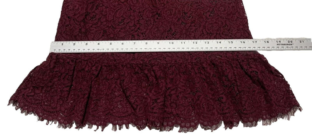 Vestido estilo imperio con encaje burdeos, talla 00P de Banana Republic Juniors