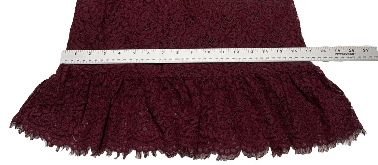 Vestido estilo imperio con encaje burdeos, talla 00P de Banana Republic Juniors