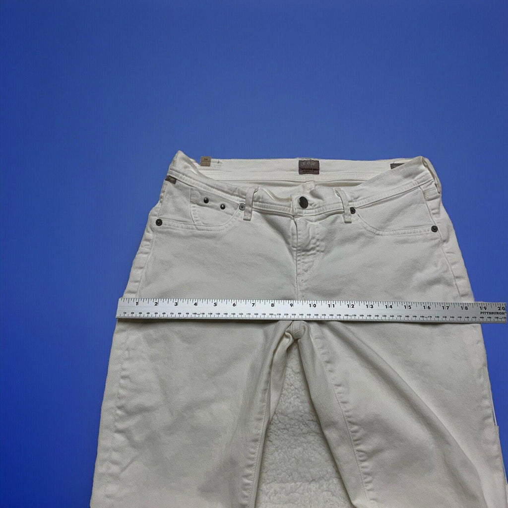 Vaqueros blancos de corte acampanado para mujer Citizens of Humanity, talla 29