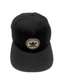 Gorra de béisbol negra con parche del logotipo de Adidas OSFA para hombre