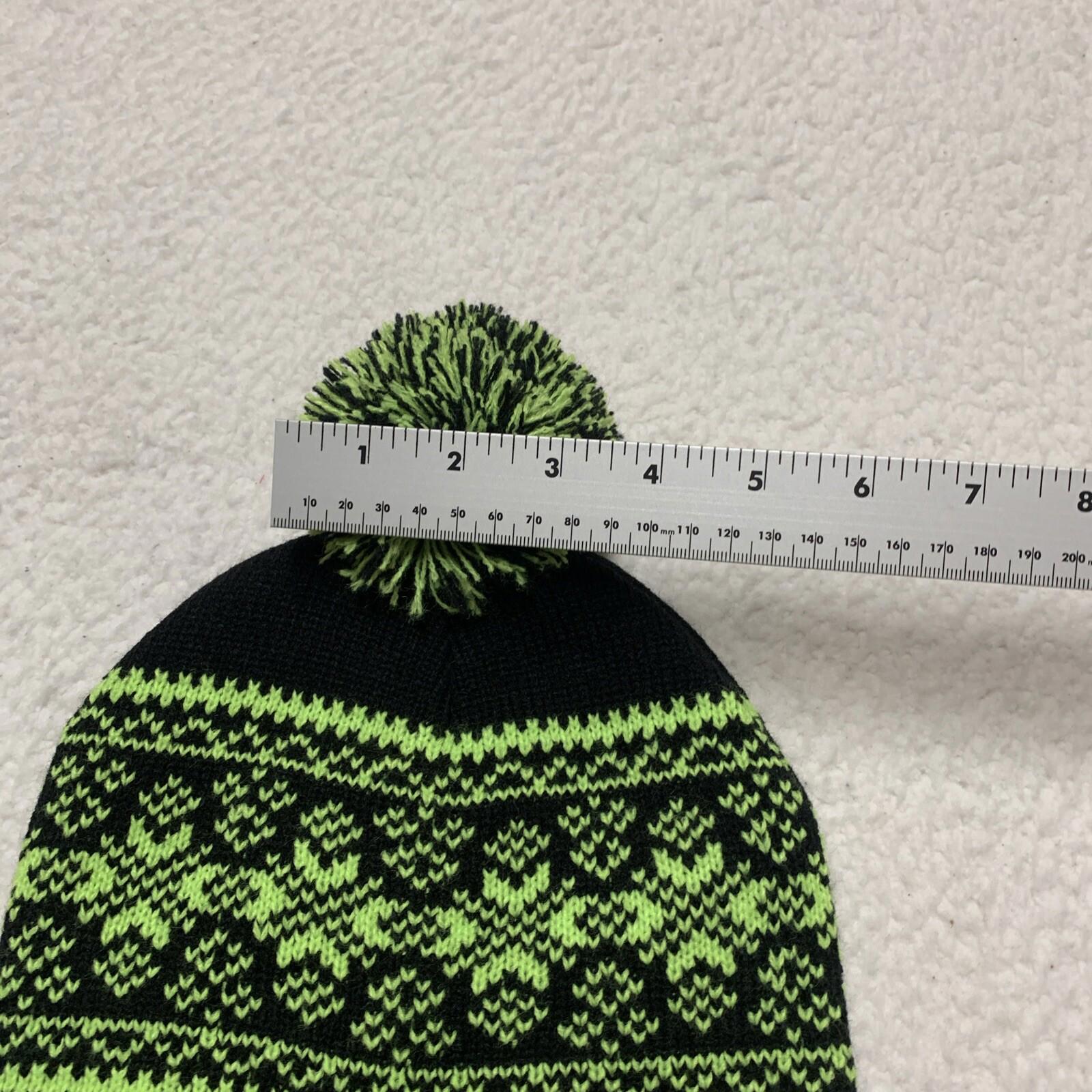Gorro de lana resistente a la intemperie para jóvenes, talla única (8/20), con pompón y orejeras trenzadas