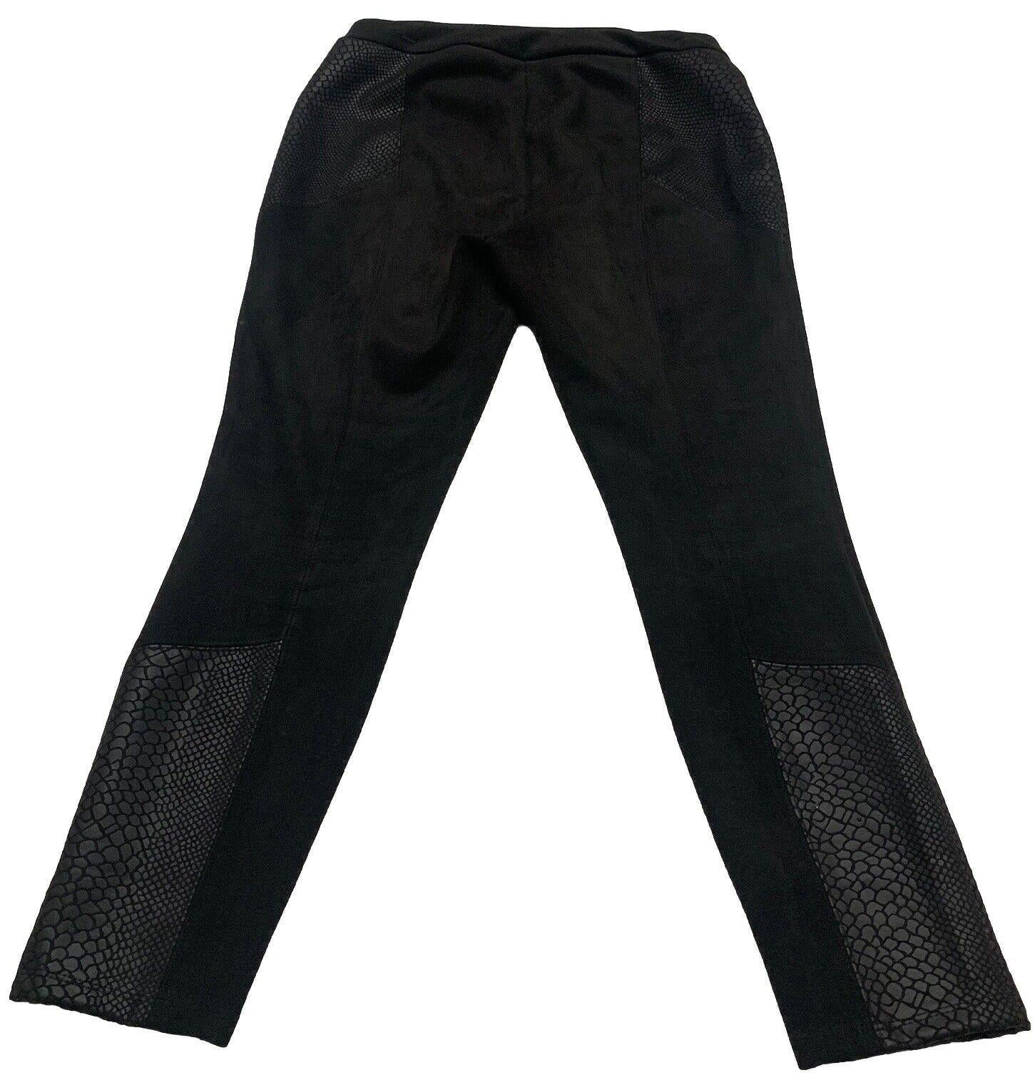 Pantalones negros con estampado de serpiente para mujer de Andrew Marc NY M