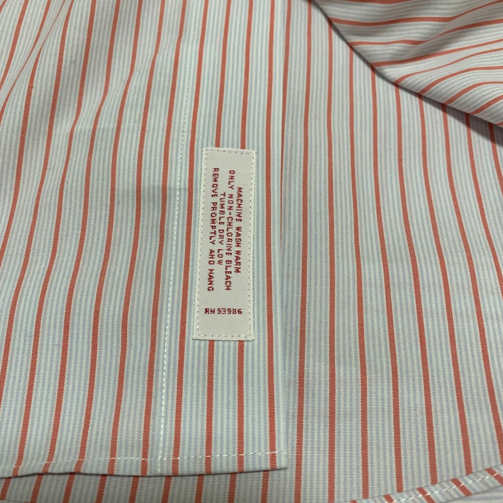 Camisa de vestir Brooks Brothers para hombre, talla 16-36, corte recto, sin planchado, de algodón Supima, manga larga