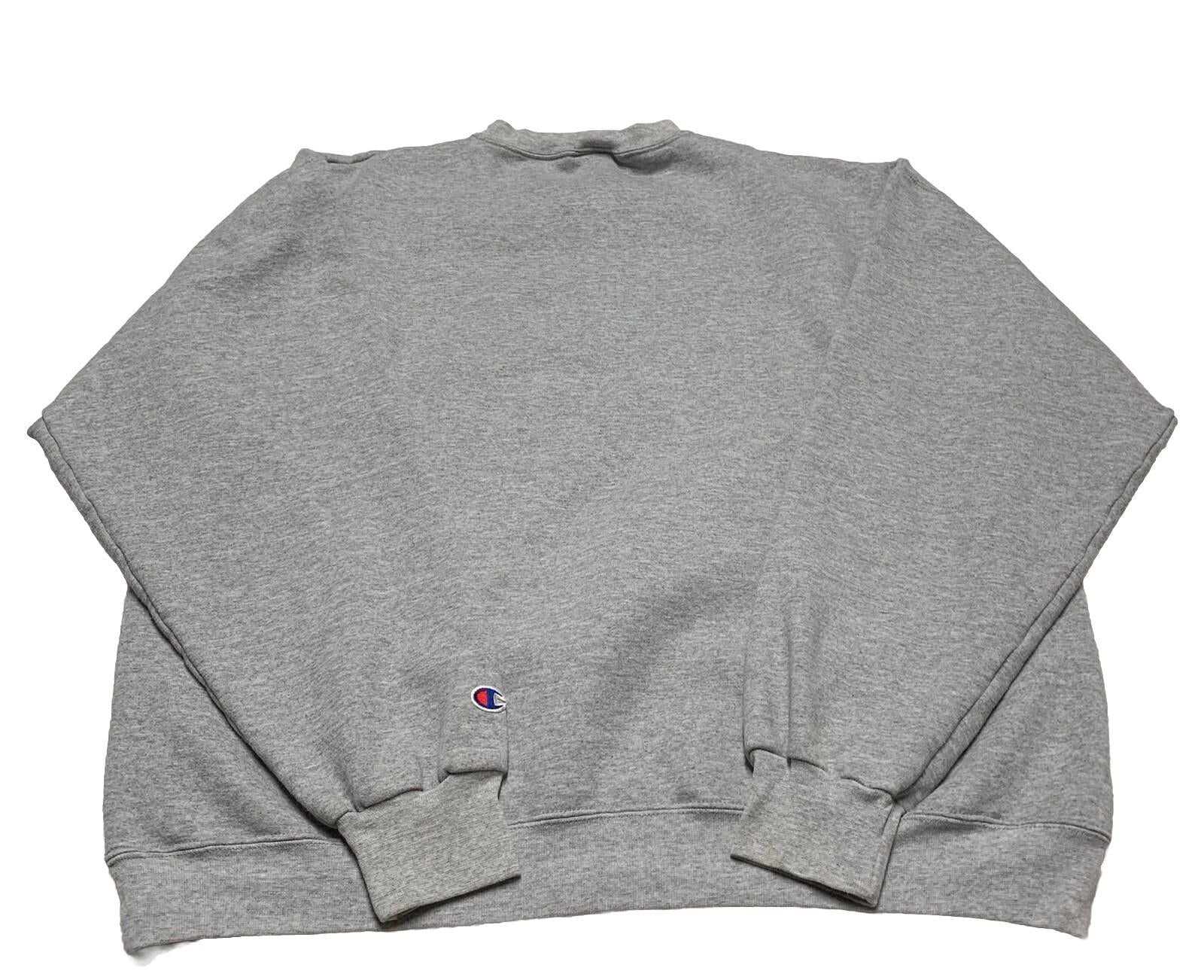 Sudadera unisex auténtica Champion XL gris Seton Hall University cuello redondo