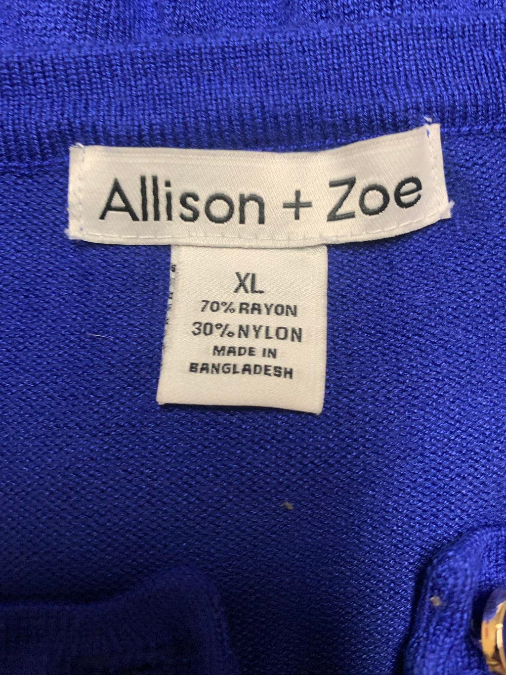 Cárdigan azul Allison + Zoe para mujer talla XL