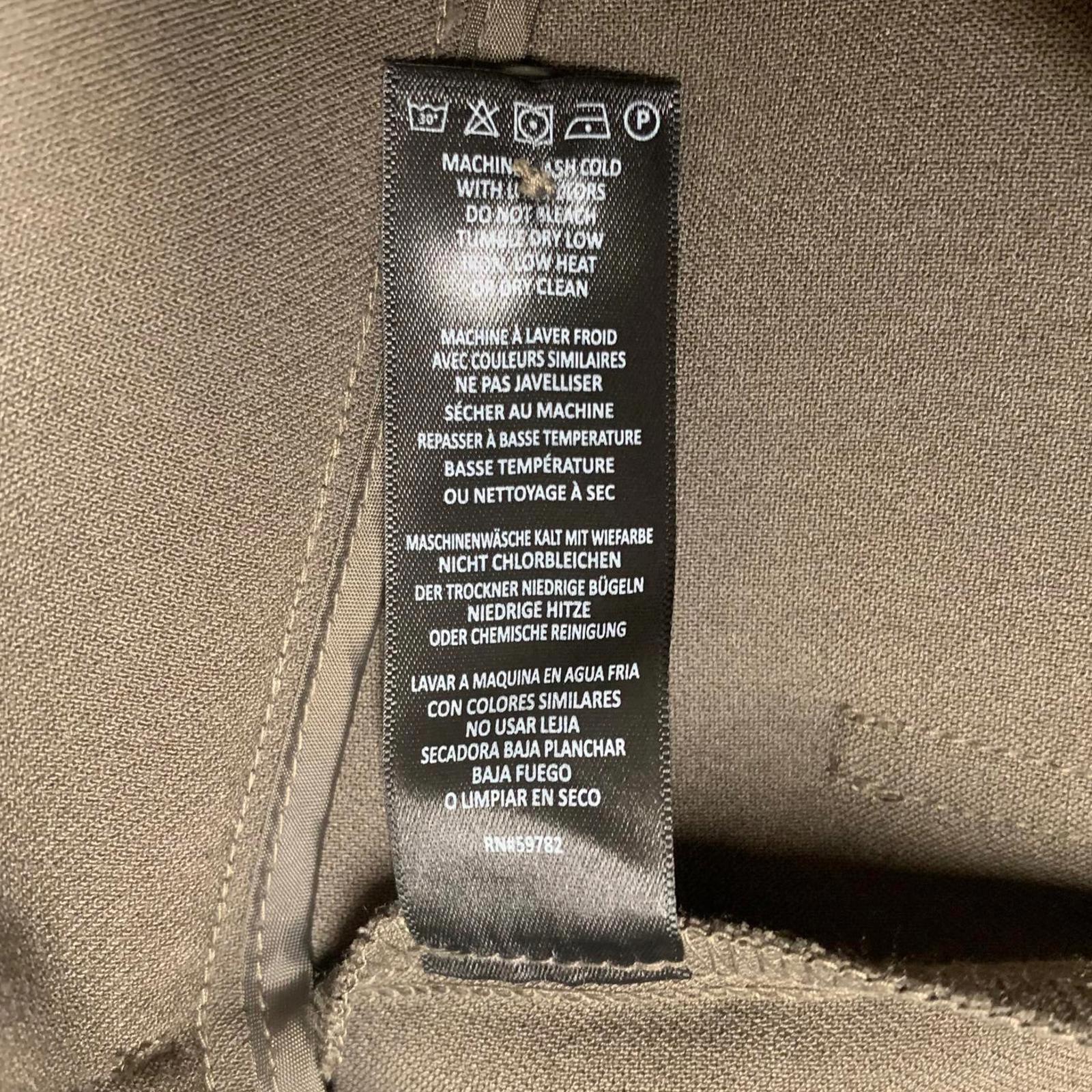 Pantalones anchos marrones con parches Adrianna Papell para mujer, talla 8, talla pequeña, ancho 32 x 26,5