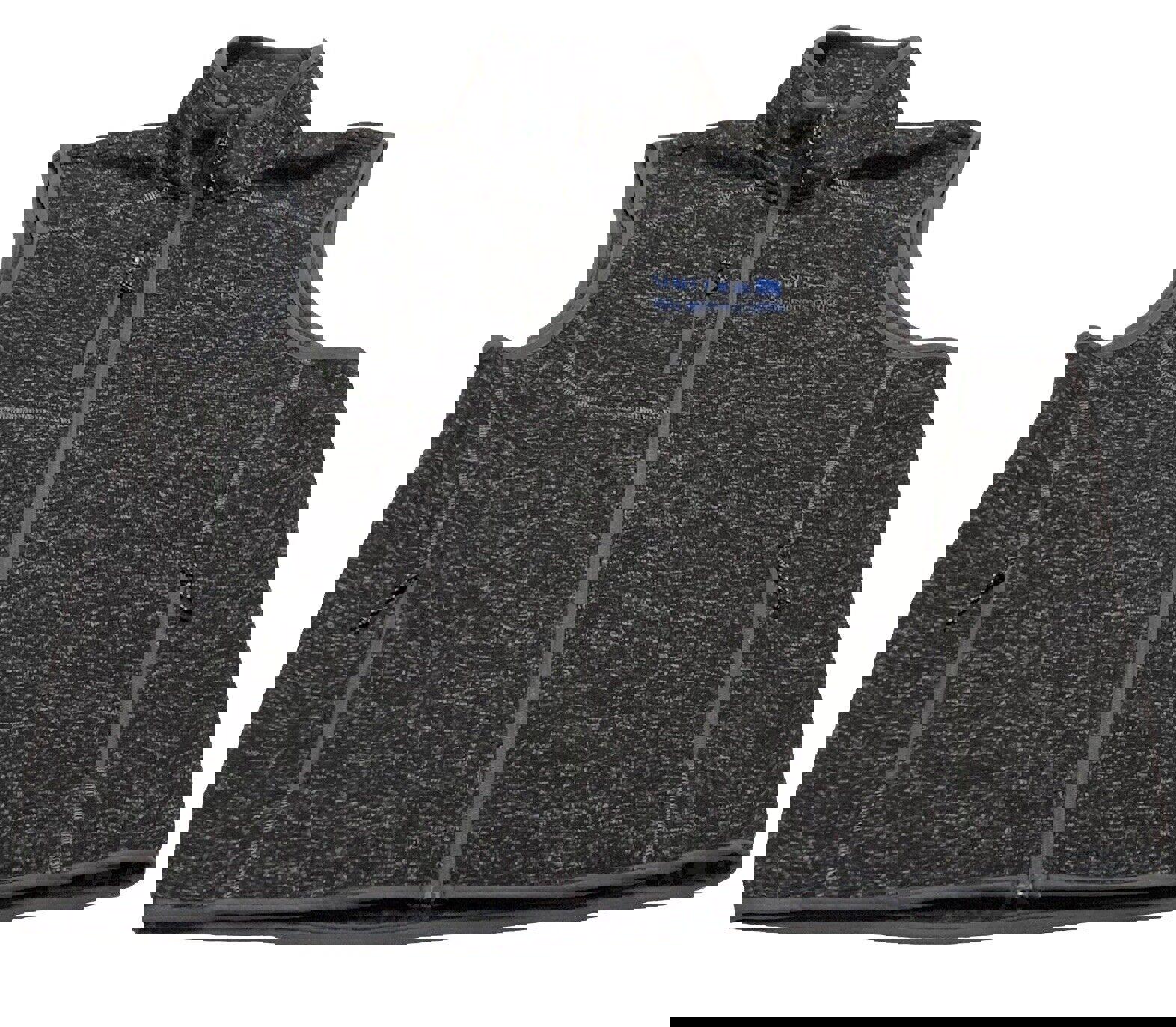 Chaqueta de forro polar Elevate de United Airlines, color negro carbón jaspeado, talla XL