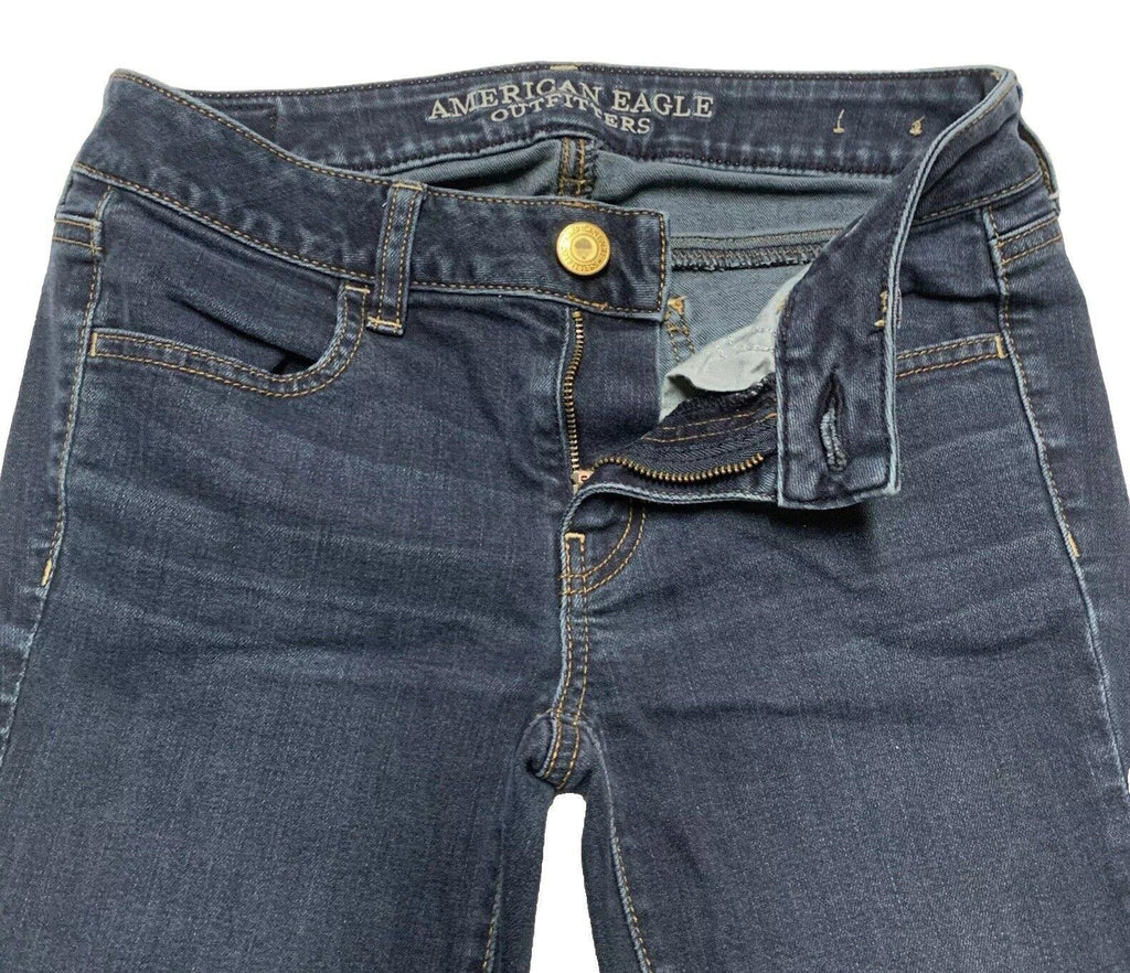 Jeggings elásticos azules para mujer de American Eagle, talla 2