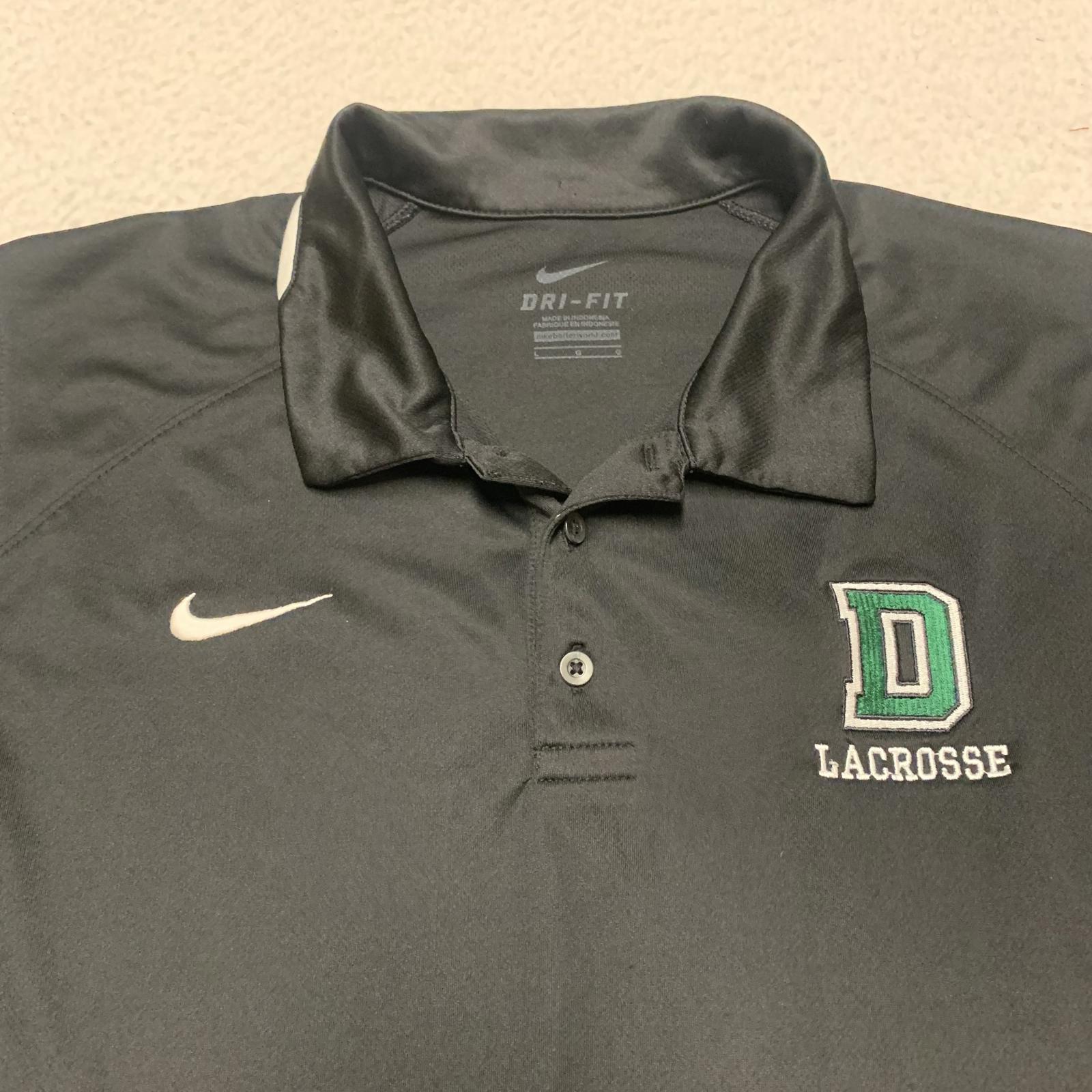 Polo de lacrosse Nike DRI-FIT para hombre, talla grande, color negro